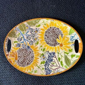 Floral Sunflower 🌻🌻🌻 Melamine Serving Tray